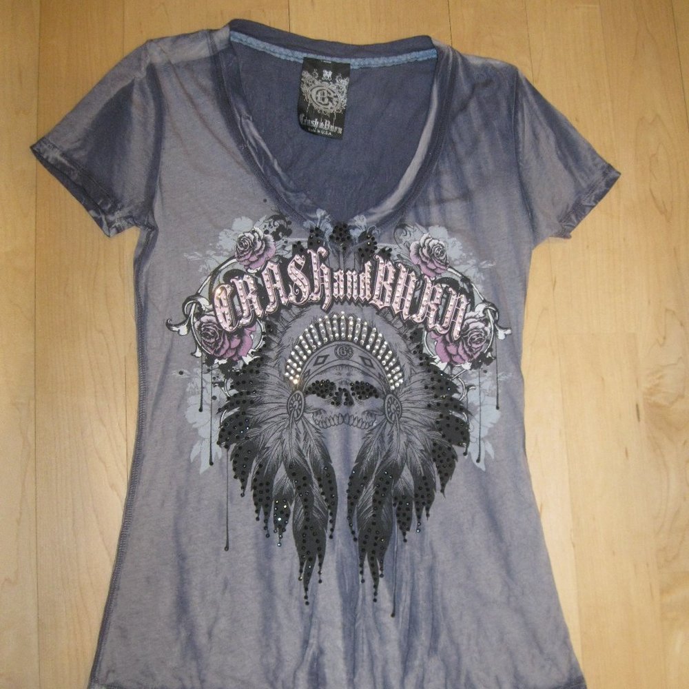 The Buckle Crash & Burn Top Womens Medium